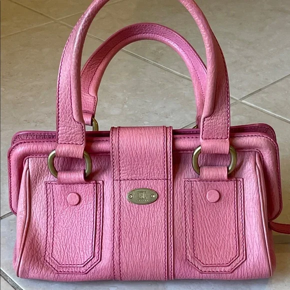 Unique Vintage Celine Pink Leather Satchel - Picture 4 of 16